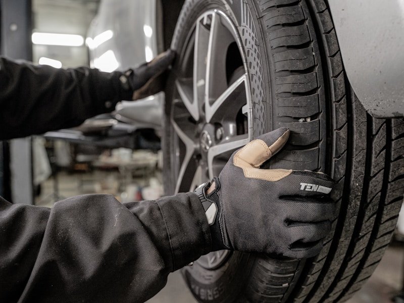 Front wheel and steering linkage service